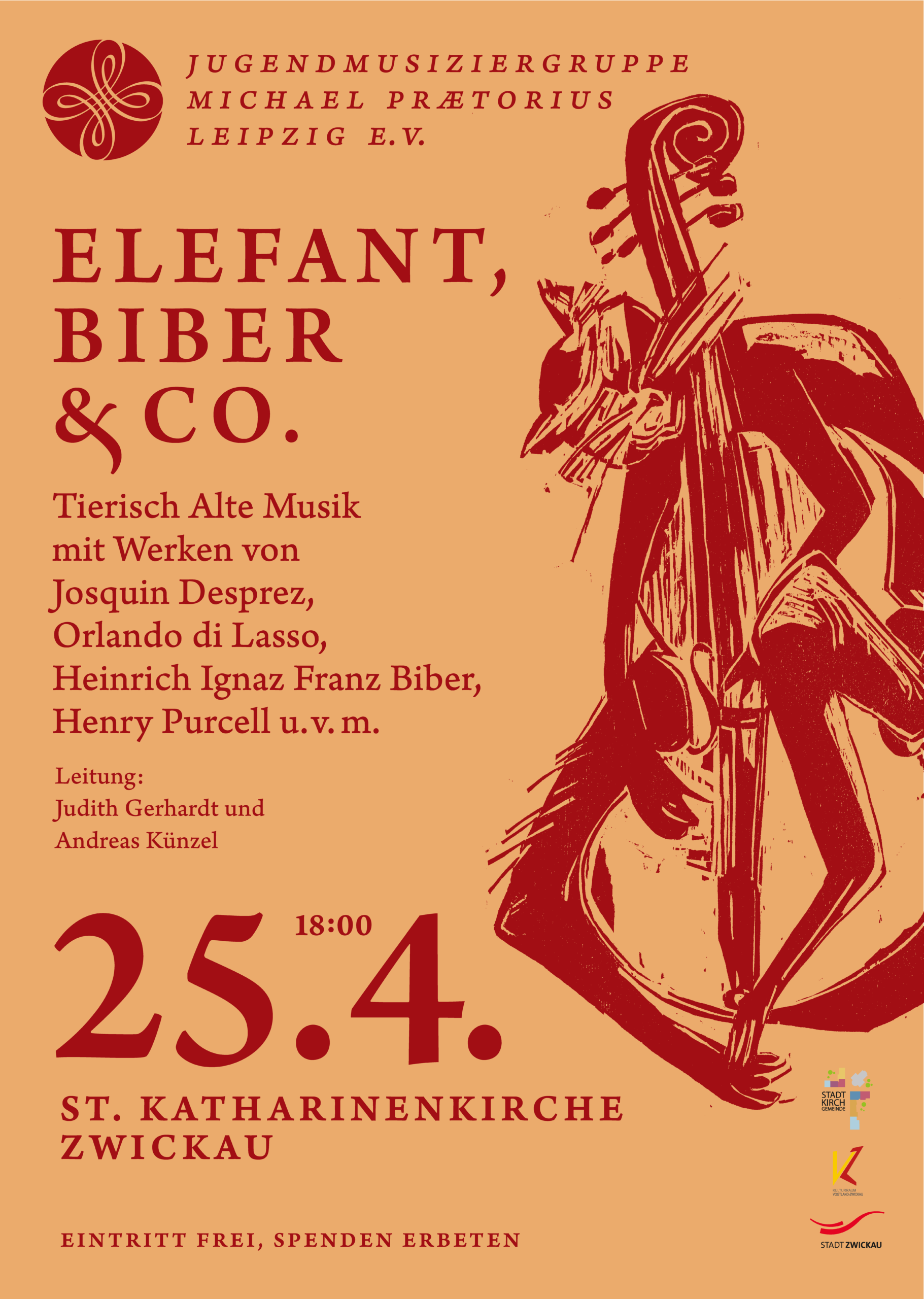 Poster Elefant Biber und Co